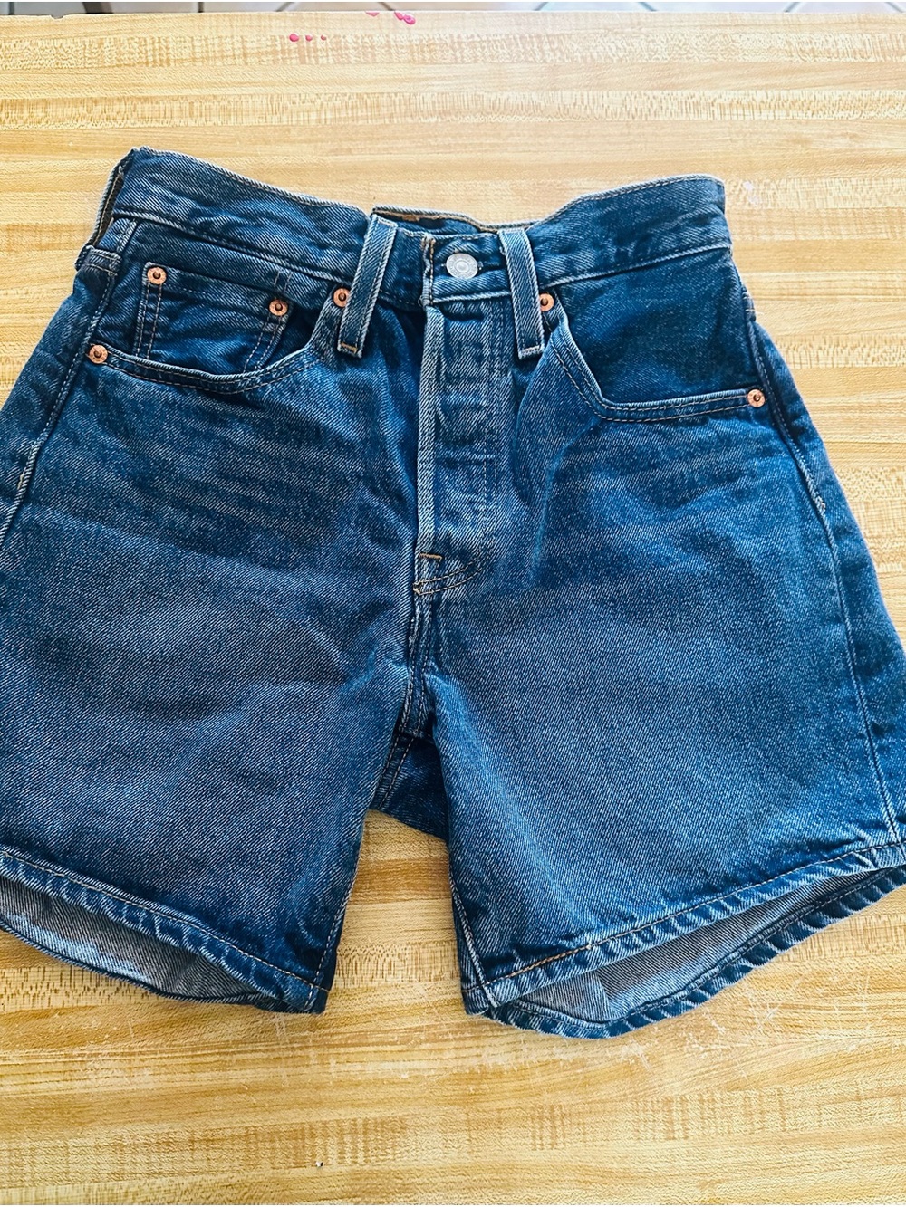 Levi's Dark Blue Denim Women's Shorts
